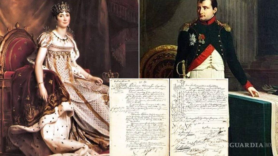Subastarán en San Valentín el acta nupcial de Napoléon y Josefina