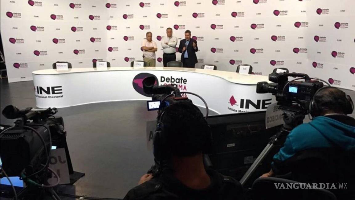 Presentan set para debate de candidatos en Colima