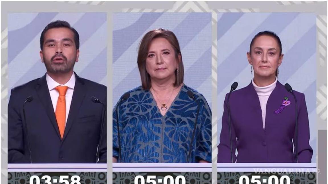 ¿Qué mensaje final dieron Gálvez, Máynez y Sheinbaum en el tercer debate?