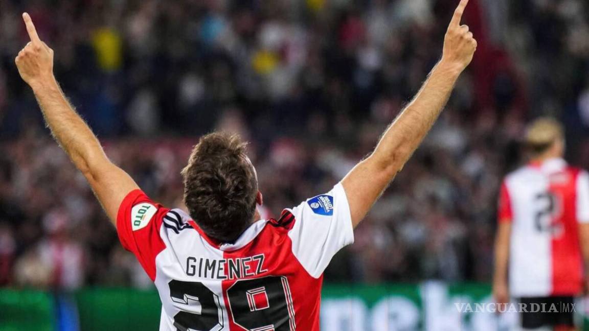 Santiago Giménez le da el triunfo al Feyenoord frente a la Lazio