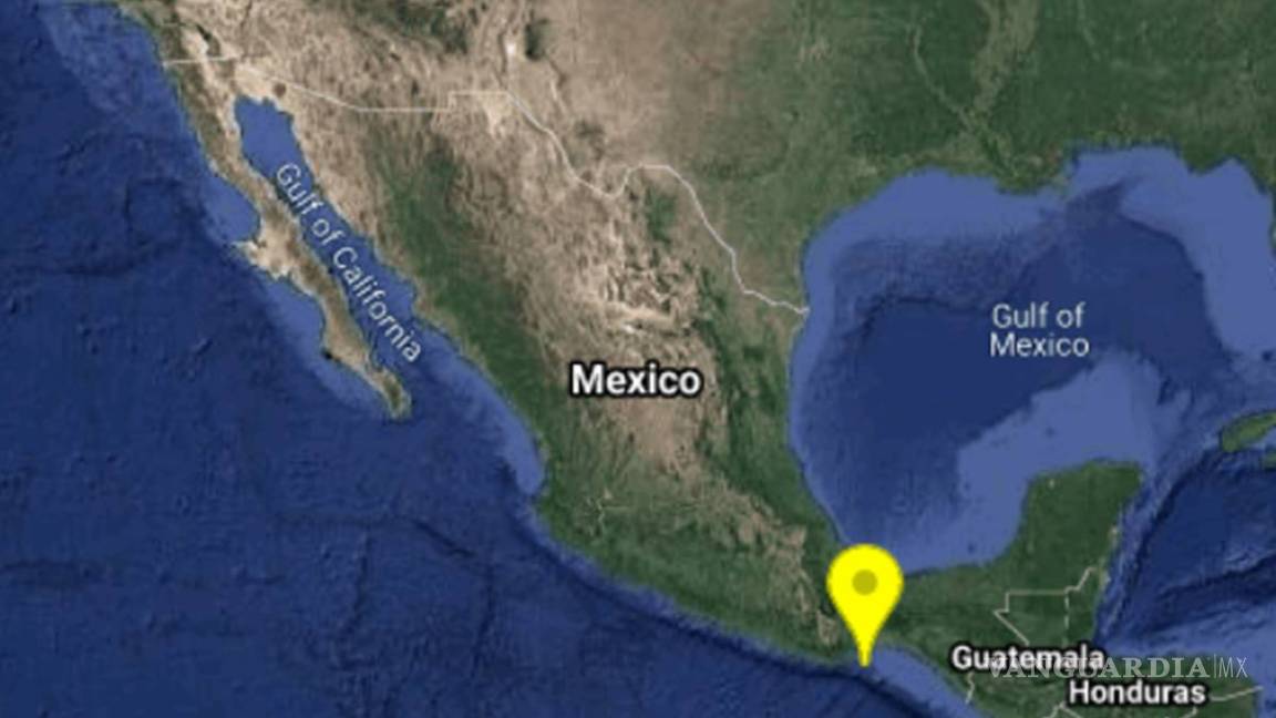 Se registra sismo de 5.5 en Salina Cruz, Oaxaca