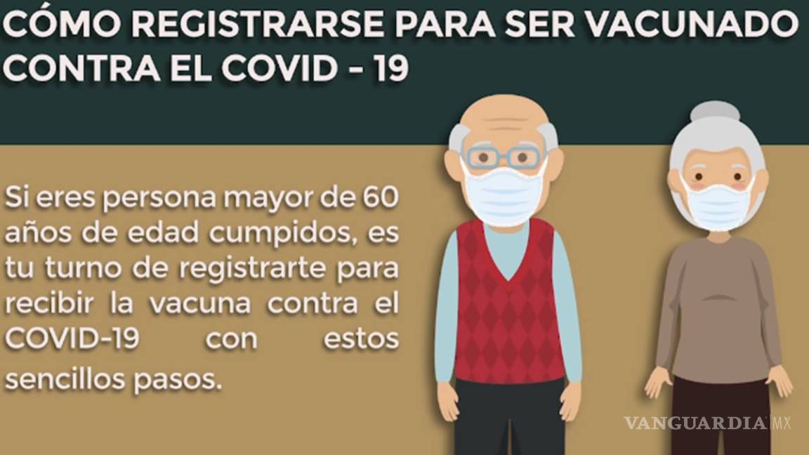 Registrados, casi 500 mil adultos mayores para la vacuna anti-COVID19