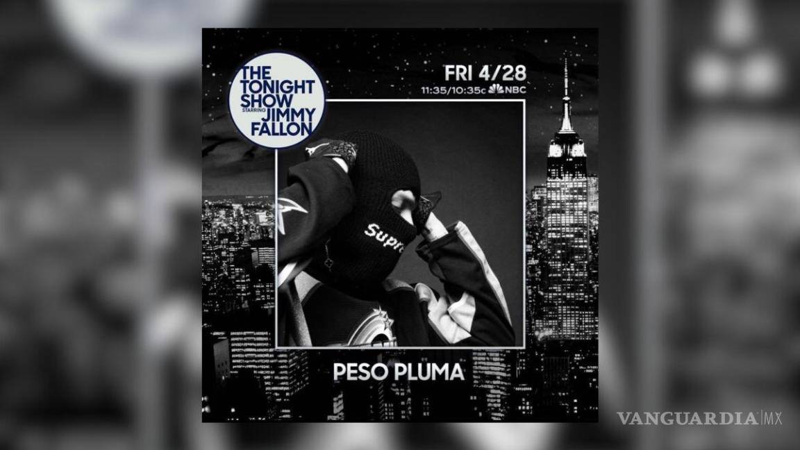 Peso Pluma será el primer cantante de regional mexicano en The Tonight Show, con Jimmy Fallon