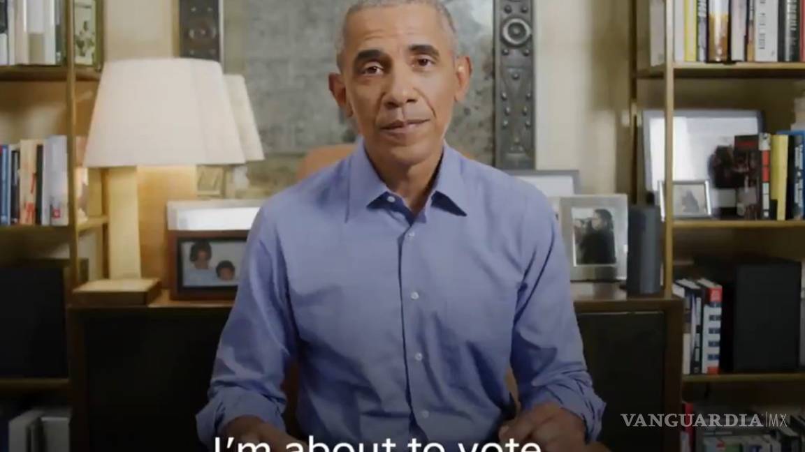 &quot;Acabo de votar por correo por Joe Biden y Kamala Harris&quot; , anuncia Barack Obama en video en Twitter