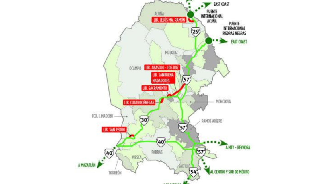 $!Estos son los libramientos que se considera dentro de este eje carretero clave para la conectividad:
