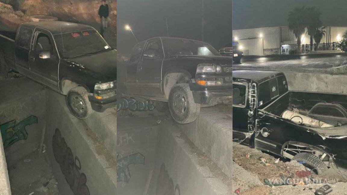 Por ir a exceso de velocidad, joven de Saltillo termina en barranco y casi pierde la vida