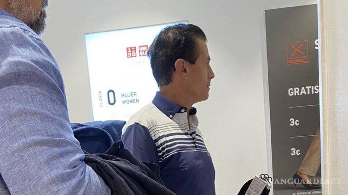 Peña Nieto apareció en una tienda de ropa en Madrid