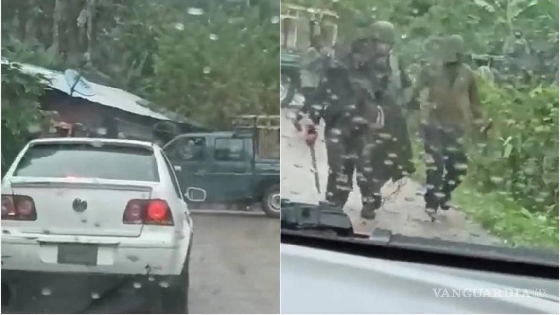 Grupo armado detiene a soldados