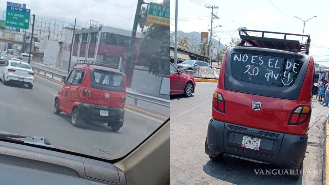 Que siempre no; vehículo captado en Monterrey no es el carro chino de 20 mil pesos