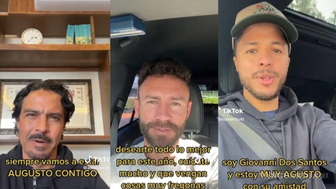 ‘Estoy muy ‘a gusto’ con su amistad’, futbolistas Layún, Luna y Dos Santos elogian a Adán Augusto López