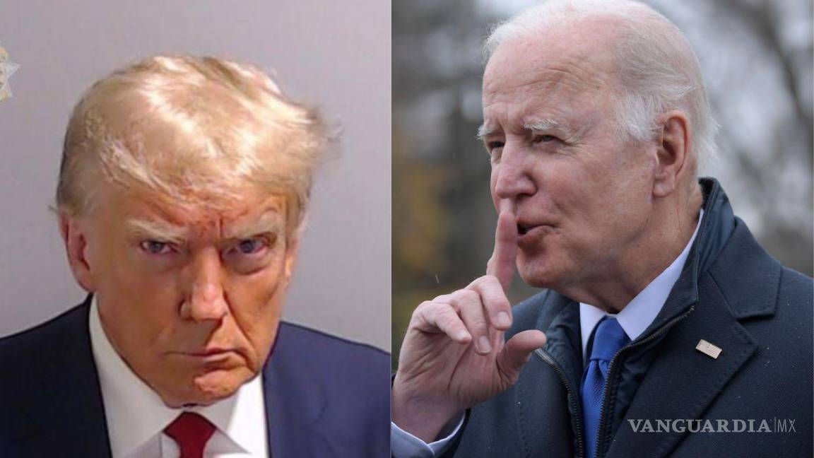 ‘Un tipo muy guapo’; Joe Biden se burla del ‘mugshot’ de Donald Trump