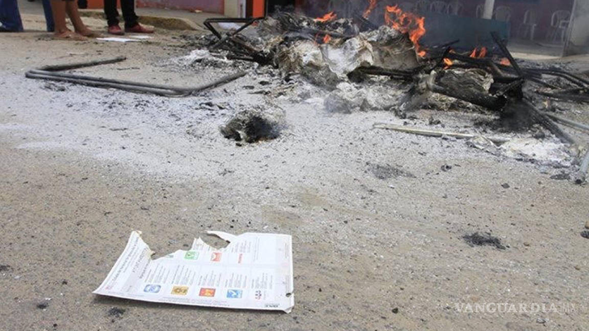 Destruyen boletas en Oaxaca