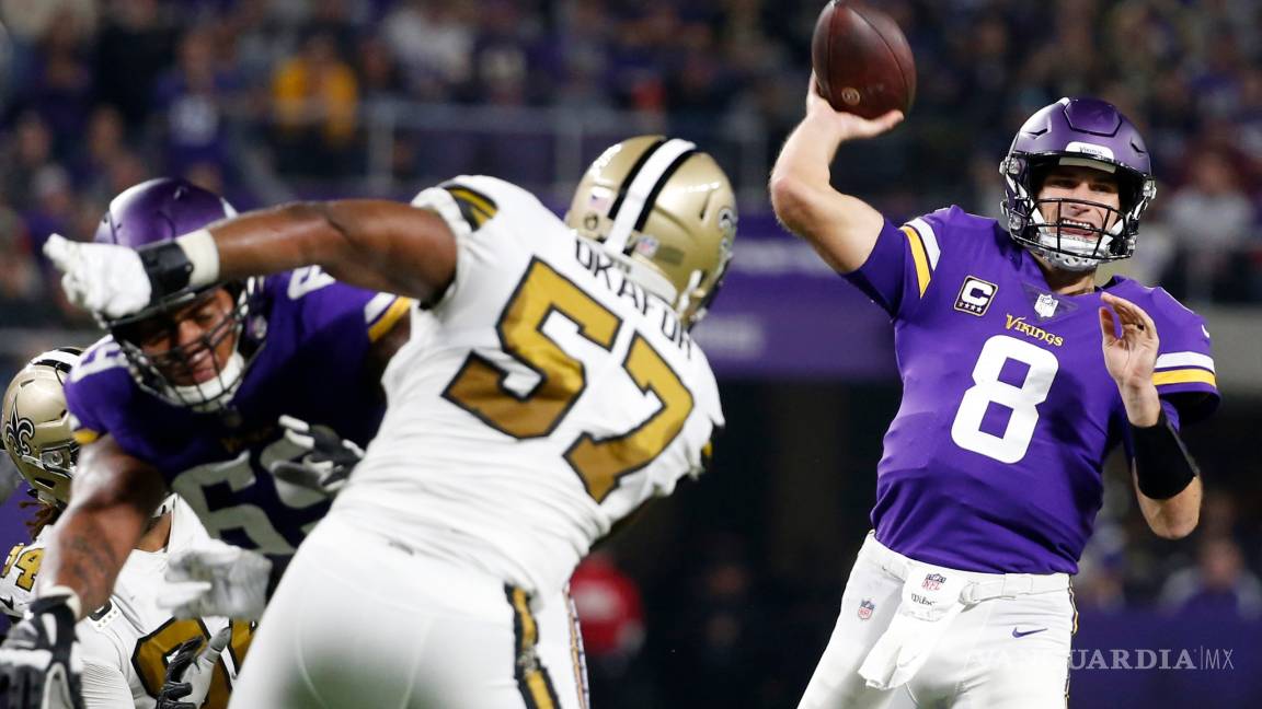 $!Ni tan 'santos', los Saints detienen a la fuerza de los Vikings