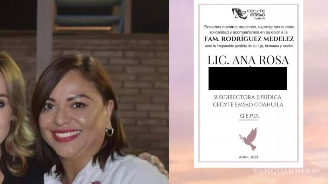 Tras intoxicación de medicamentos, abogada de Saltillo pierde la vida