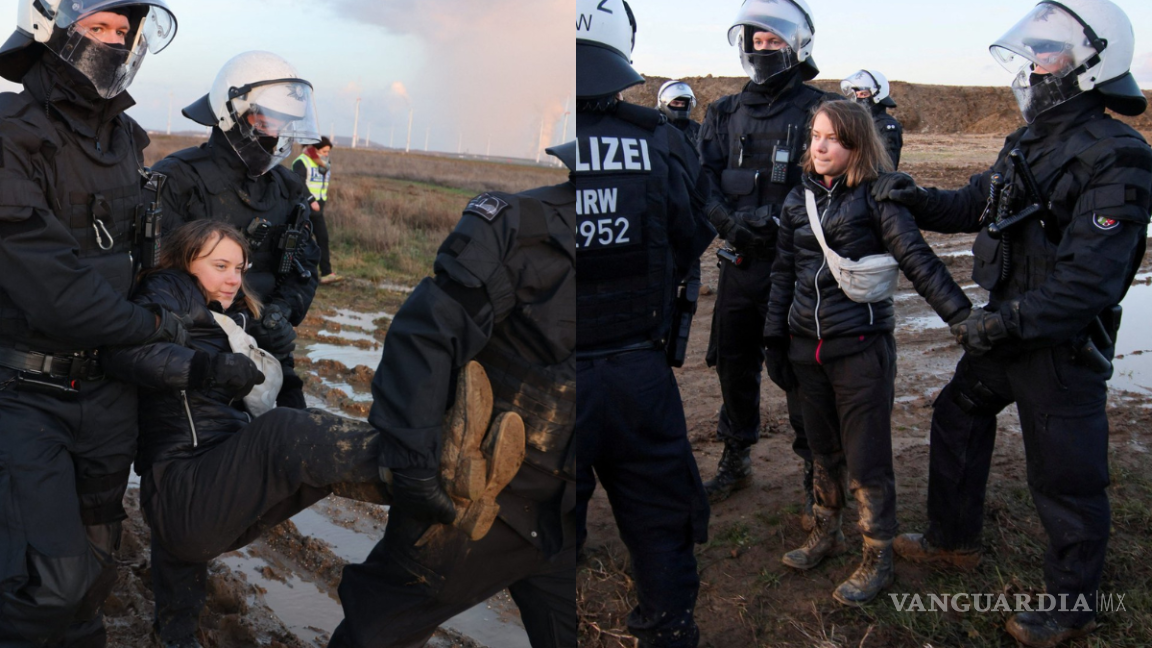 Detienen a Greta Thunberg en Alemania durante protesta en mina de carbón (video)