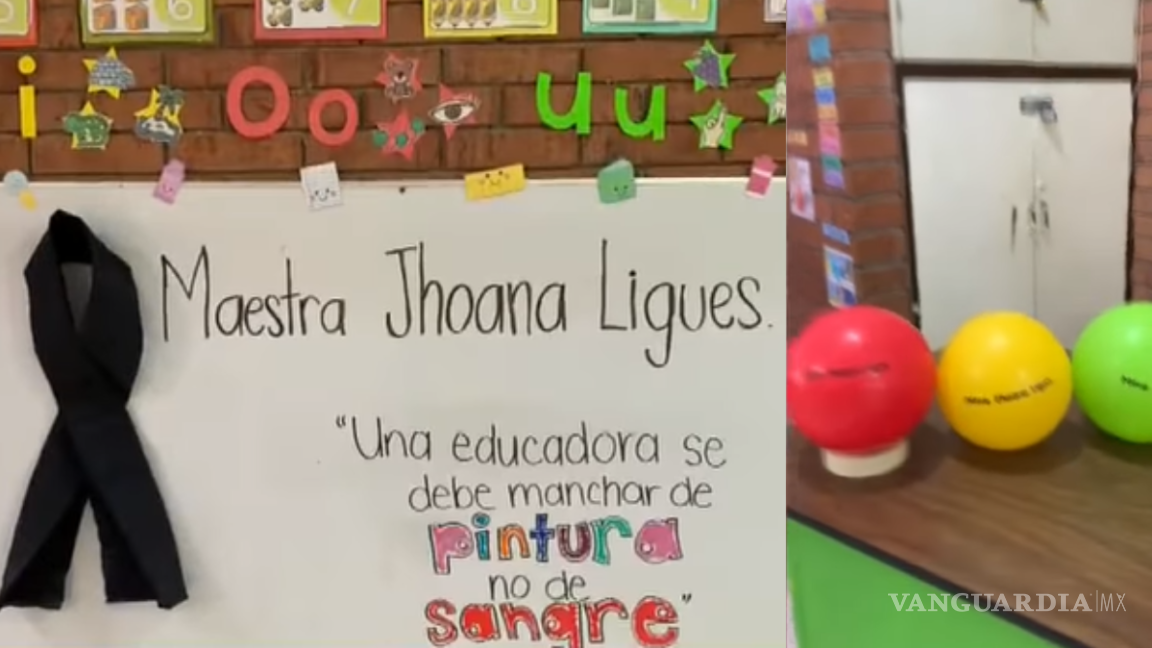 Jhoana Abigail decoró el salón de sus niños, pero ya no regresará a clases