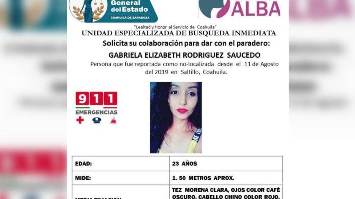Van 4 casos que pasan de la desaparición al feminicidio en Coahuila