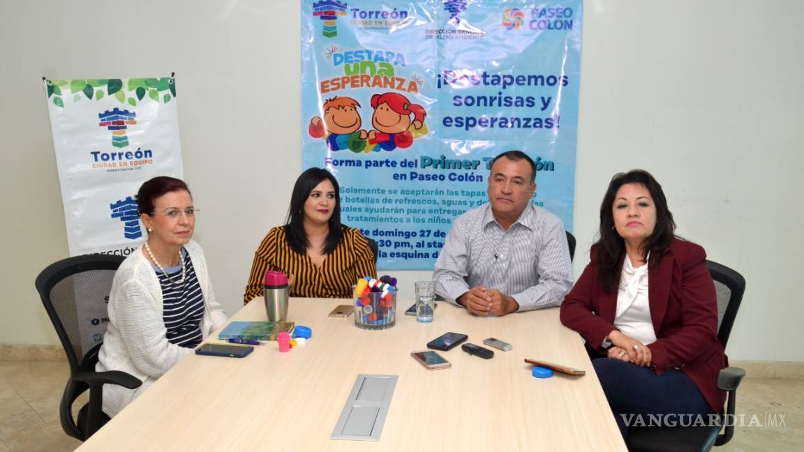 Medio Ambiente de Torreón 'Destapa una esperanza' en Paseo Colón