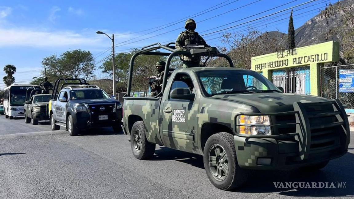 Refuerzan con elementos del Ejército seguridad de Santa Catarina, en Nuevo León