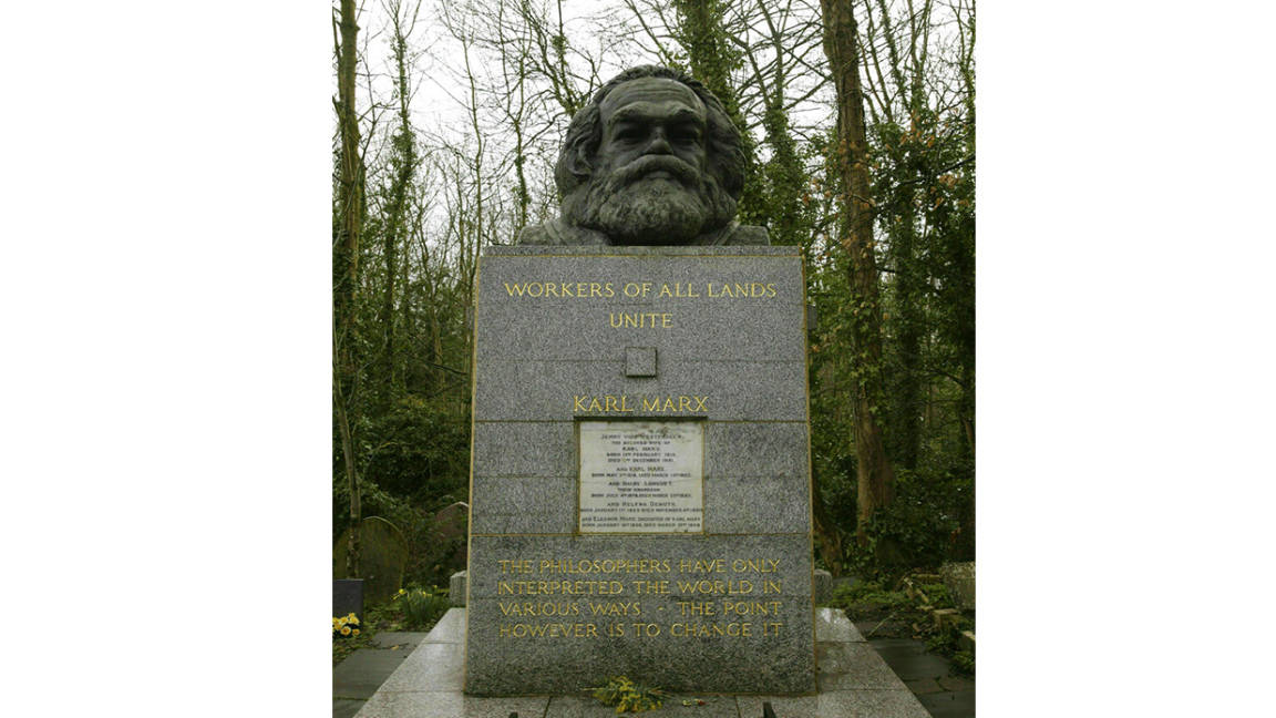 Vandalizan la tumba de Marx por segunda vez en días
