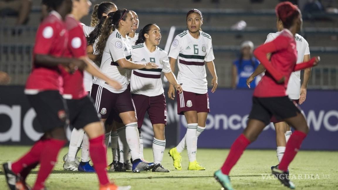 Tri femenil revive en el Premundial tras golear a Trinidad y Tobago