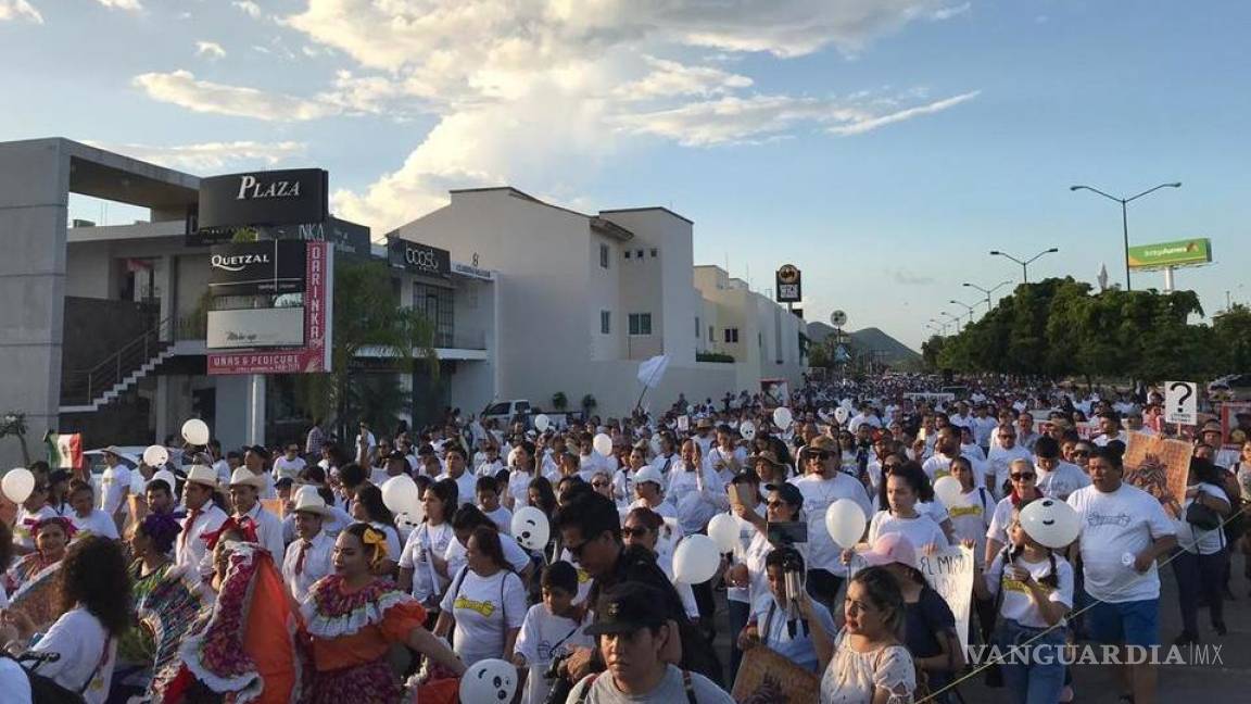 Marchan por la paz en Culiacán, tras balaceras