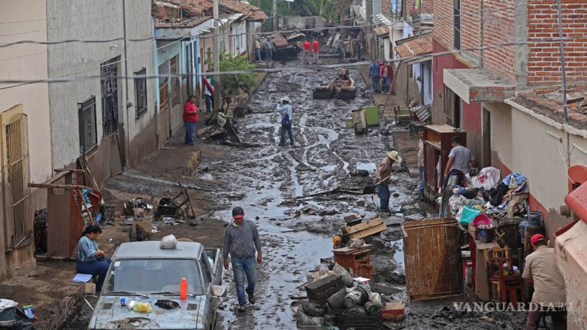 Tras tromba, recuperan 95% de municipio inundado en Jalisco