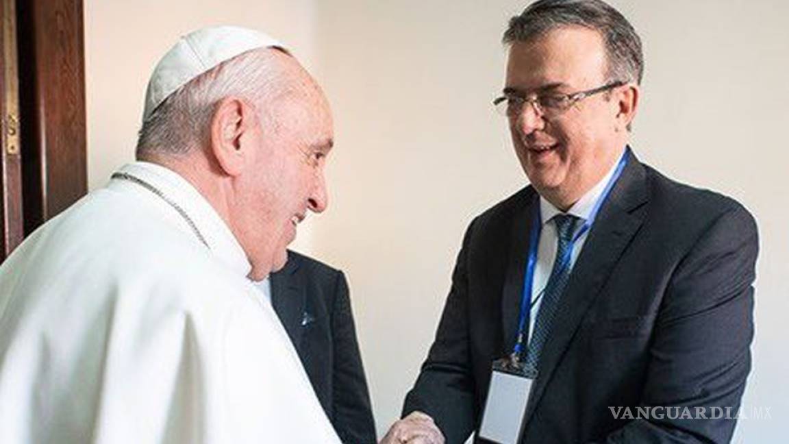 Papa Francisco coincide con postulados sociales de AMLO, afirma Marcelo Ebrard