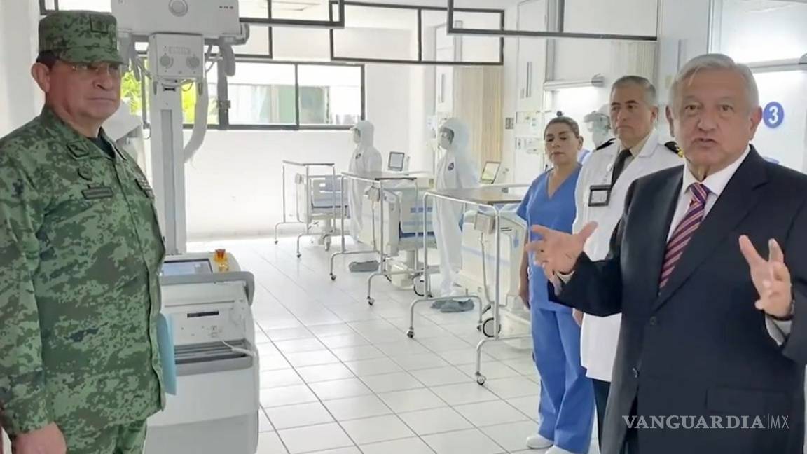 AMLO presenta unidades de terapia intensiva que usarán durante emergencia por COVID-19