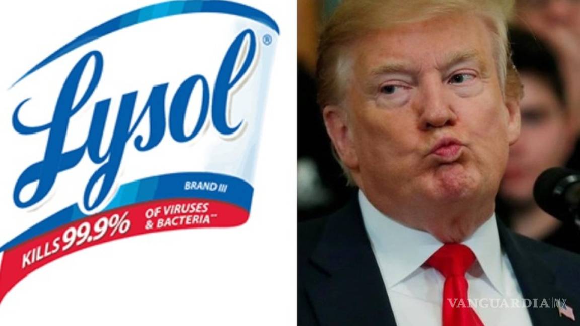 No se inyecten desinfectantes, advierte Lysol sobre declaración de Trump