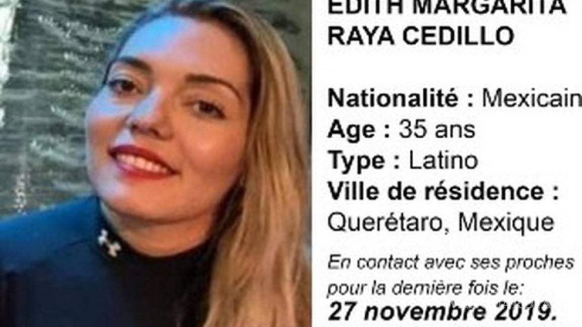 Autoridades localizan a mexicana desaparecida en París