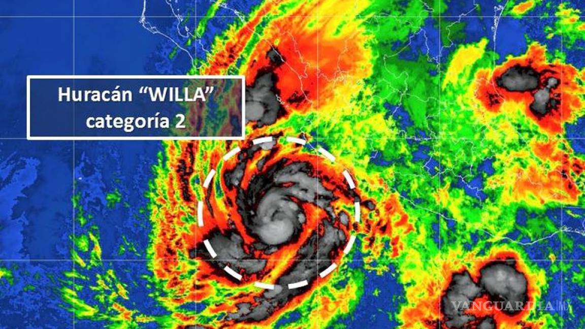'Willa' se convierte en huracán categoría 2; se acerca a Jalisco