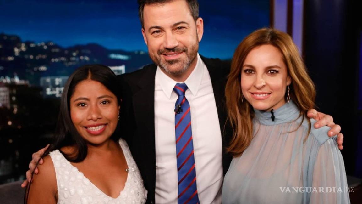 Yalitza Aparicio cautiva en show de Jimmy Kimmel