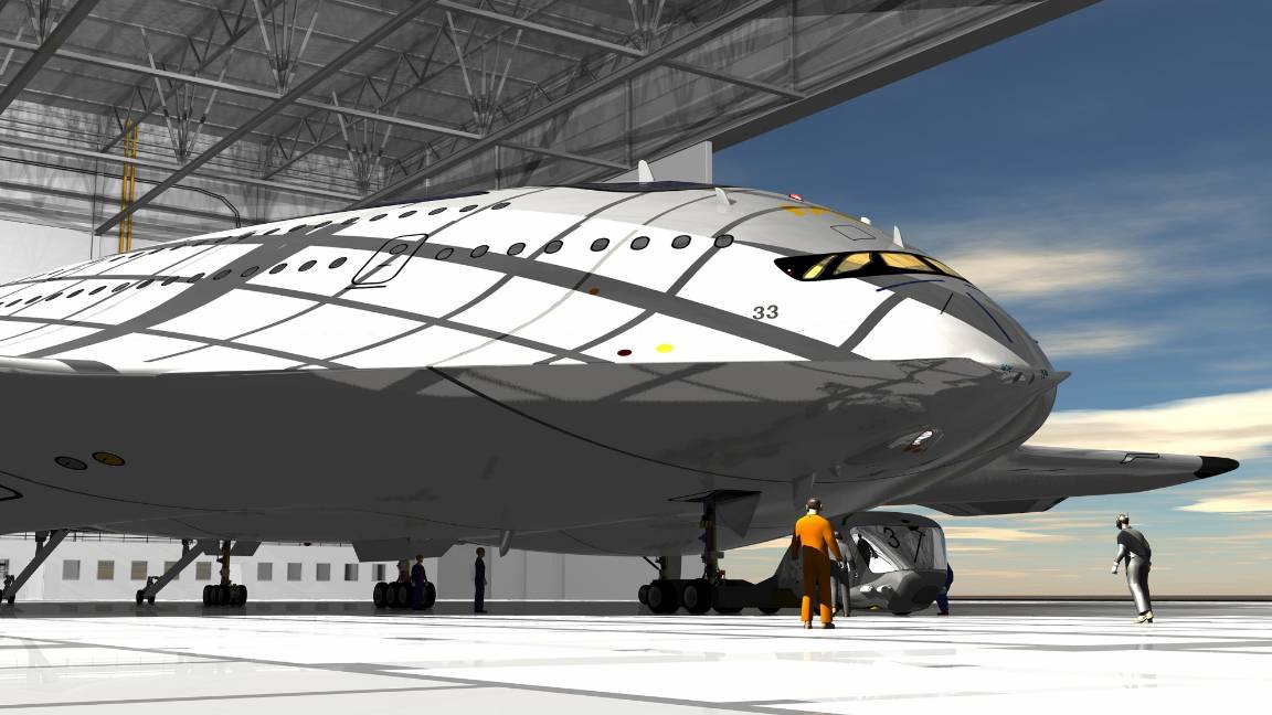 $!HSP Magnavem, un avión supersónico ecológico