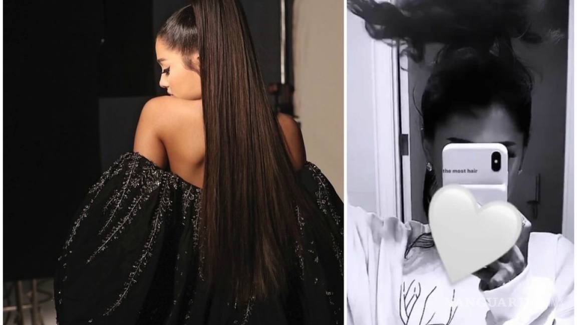 Ariana Grande muestra su cabello al natural