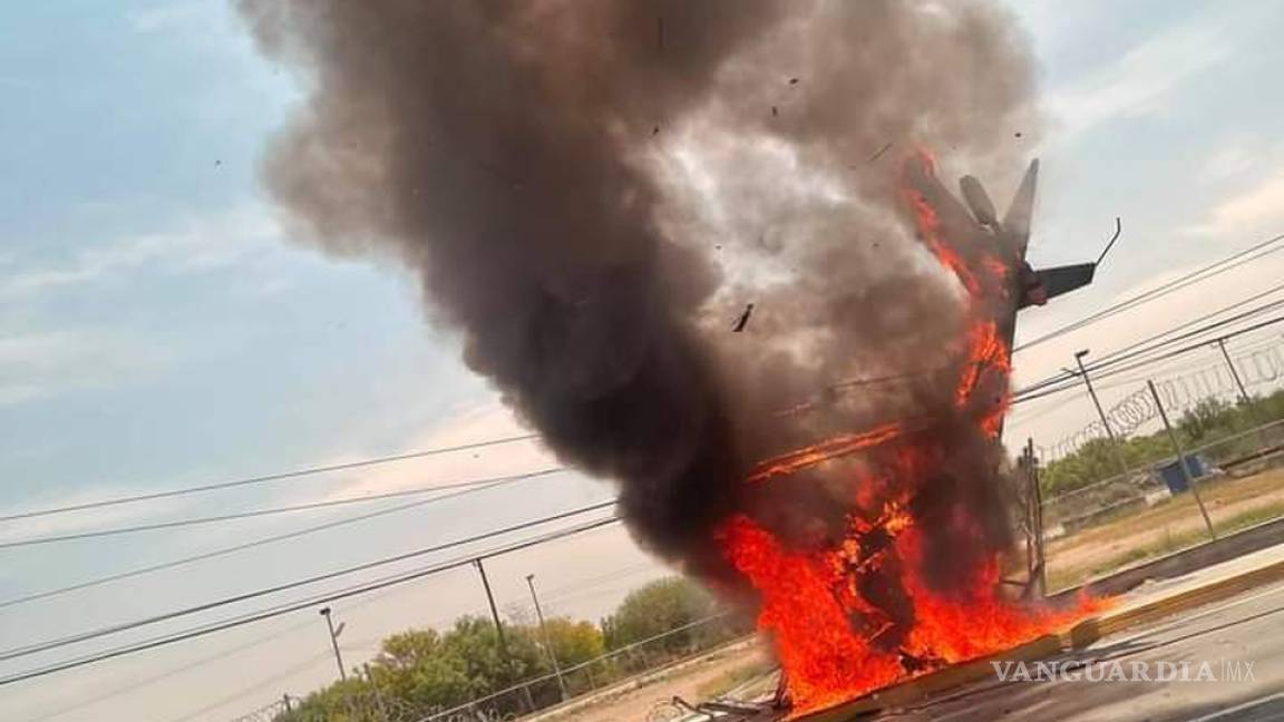 Se desploma helicóptero en Apodaca, Nuevo León; reportan un muerto