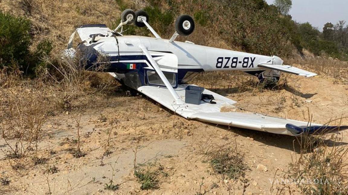 Se desploma avioneta en Atizapán de Zaragoza, Edomex; hay dos lesionados