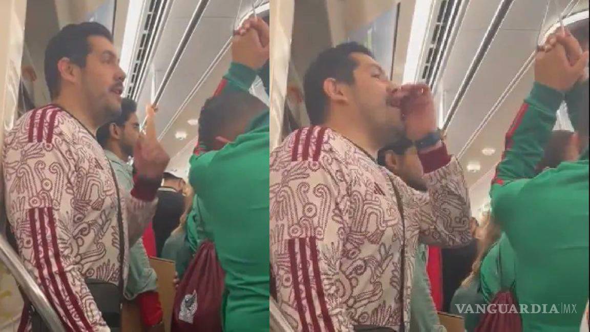 ‘Ya se la saben’, mexicano bromea en metro de Qatar y saca uno que otro susto