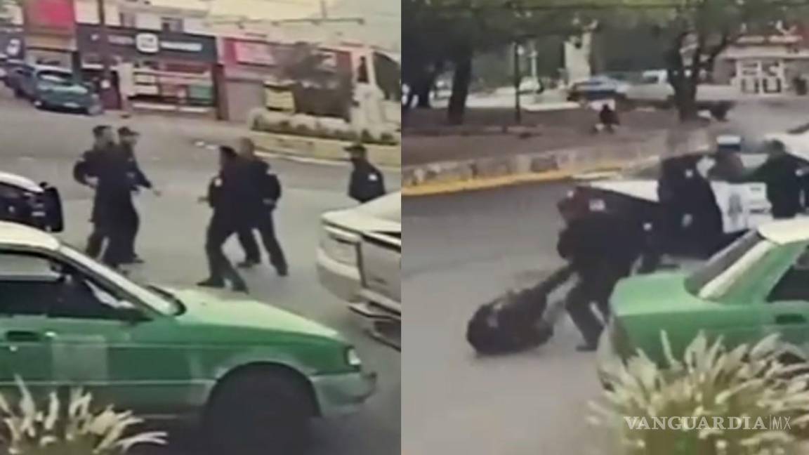 VIDEO: Policía de Monterrey protagoniza pelea en plena calle, usuarios los exhiben en redes sociales
