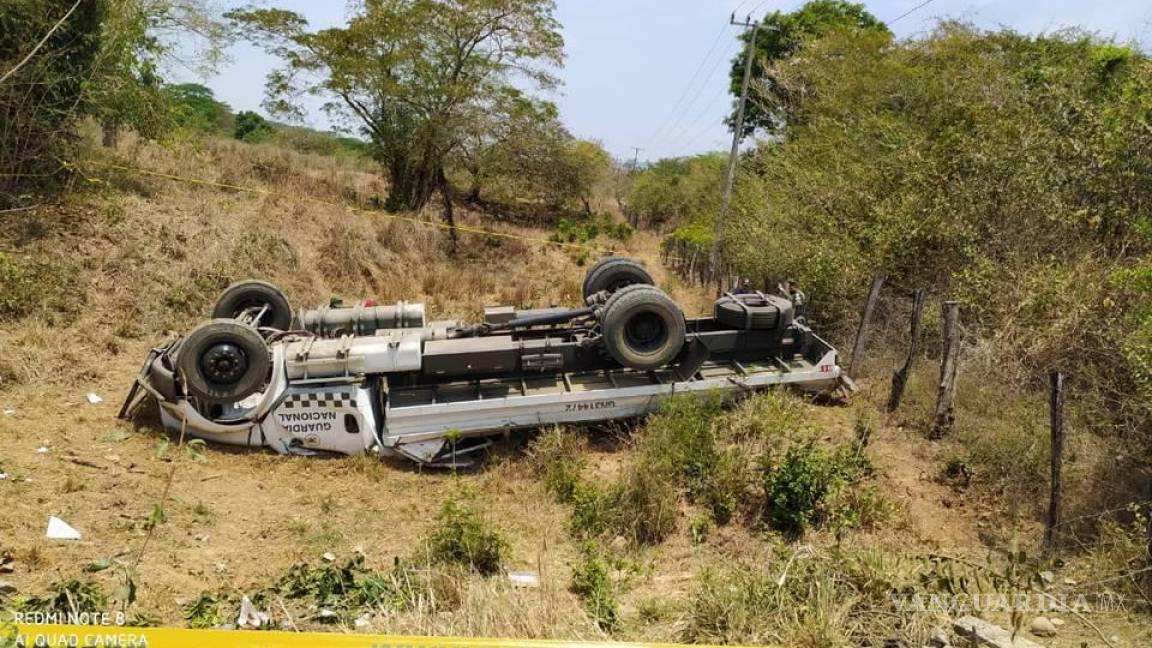 Fallece elemento de la Guardia Nacional en accidente carretero en Sinaloa