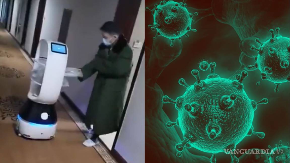 China vive en el 2021, utilizan robot para entregar comida a pacientes con coronavirus
