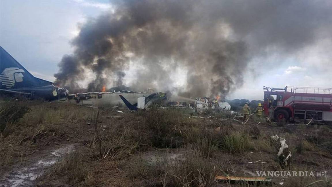 Aeroméxico suspende a los tres pilotos del accidente de avión de Durango