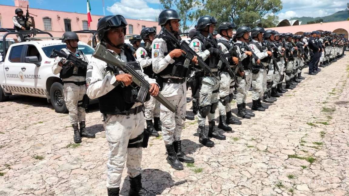 Llegan mil 200 elementos de la Guardia Nacional y el Ejército a Michoacán