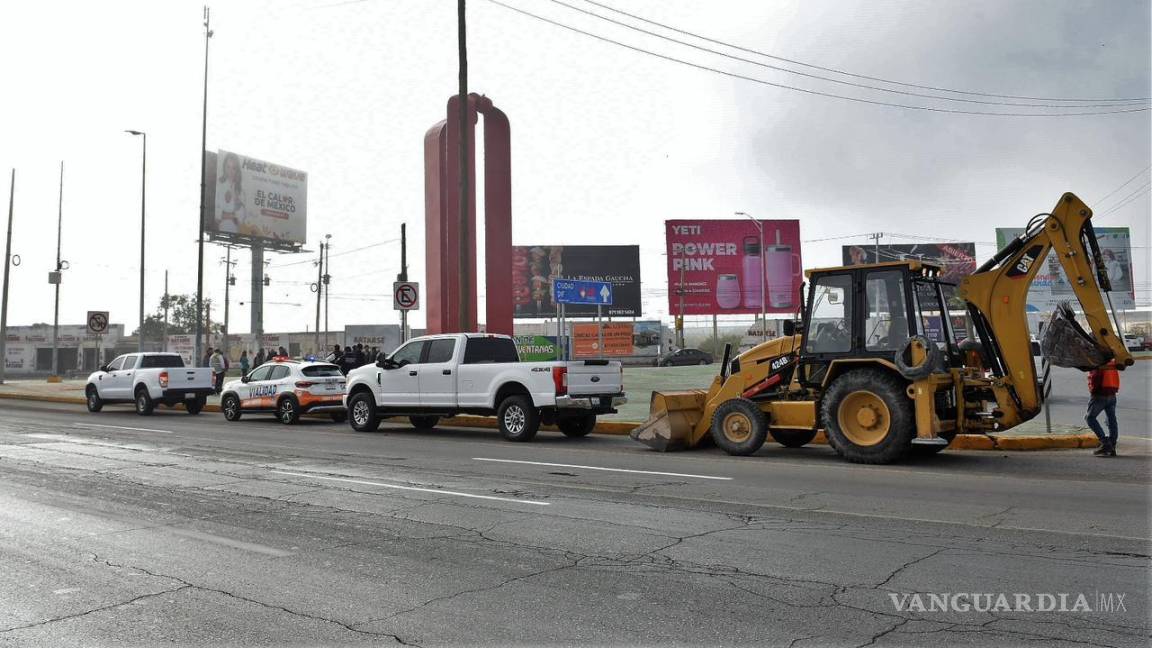 Inicia desviación vehicular en el periférico de Torreón por trabajos del ‘Giro Independencia’