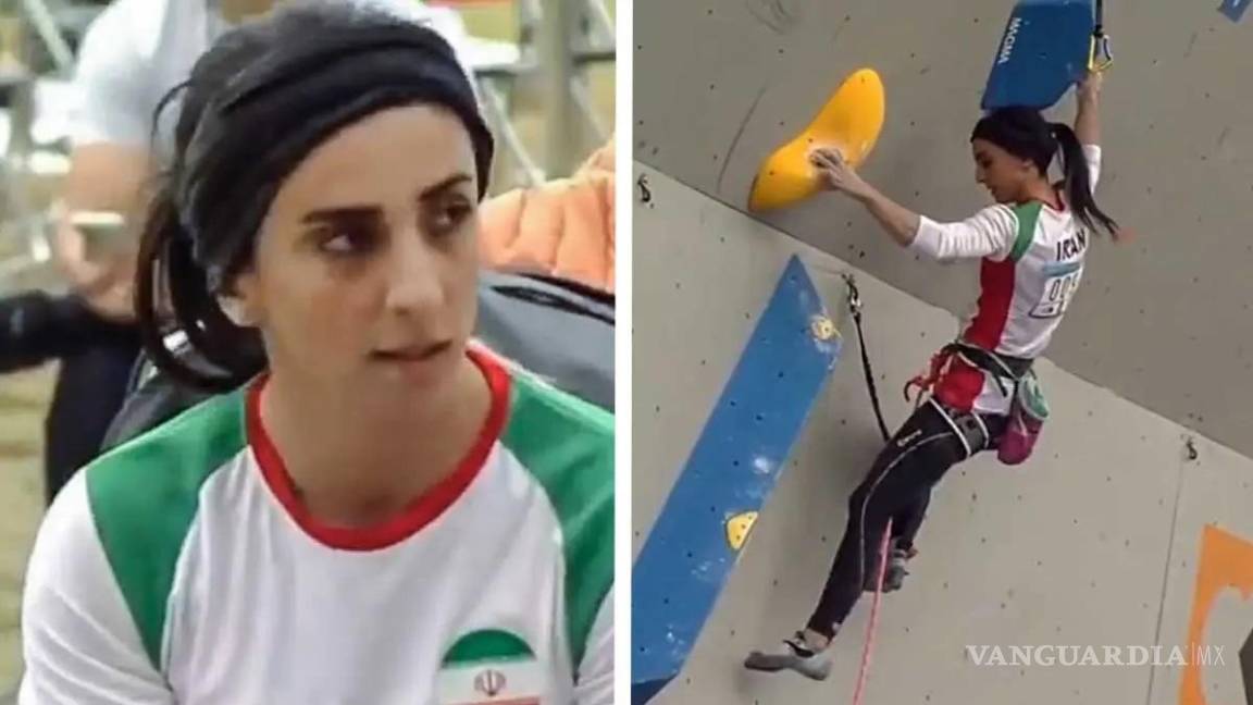 Desaparece escaladora iraní tras competir sin velo, aseguran fue detenida; reaparece y dice que se le cayó por accidente