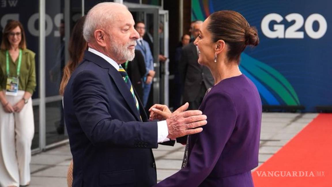 Claudia Sheinbaum llega a Brasil y presume foto con Lula da Silva en el G20... ‘Saludamos al presidente’