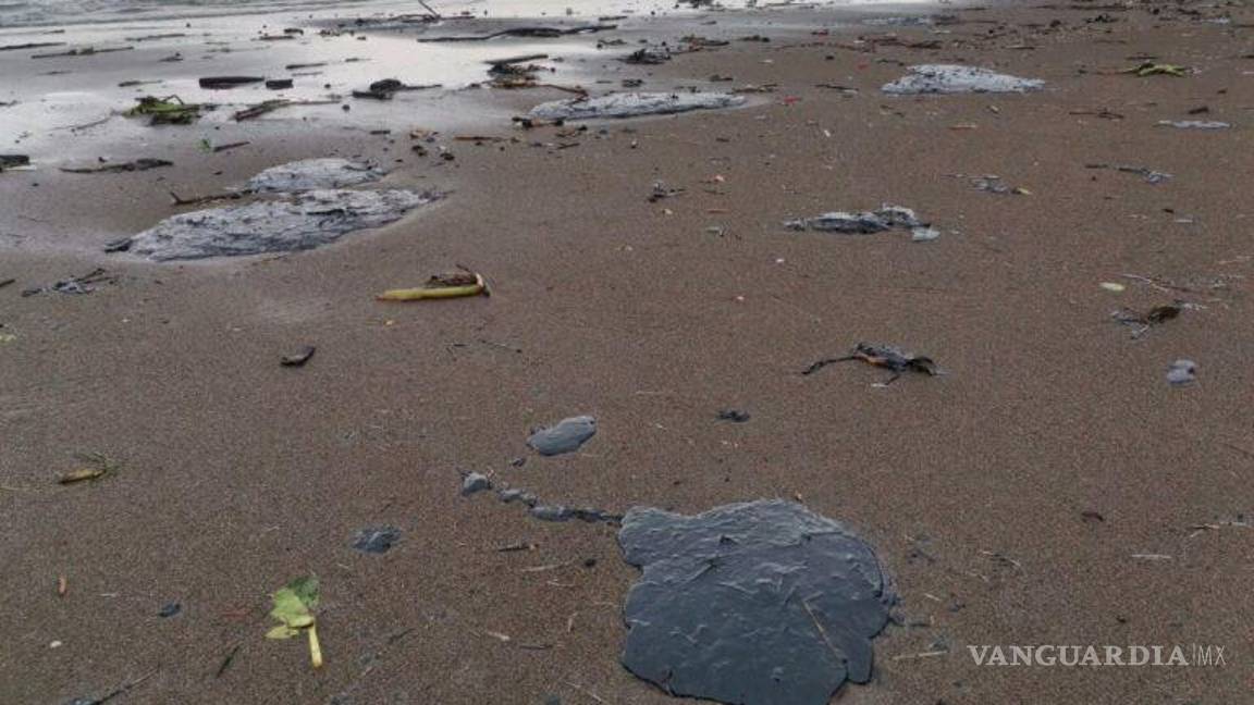 $!Aparece chapopote en playas de Veracruz, reportan muerte de animales