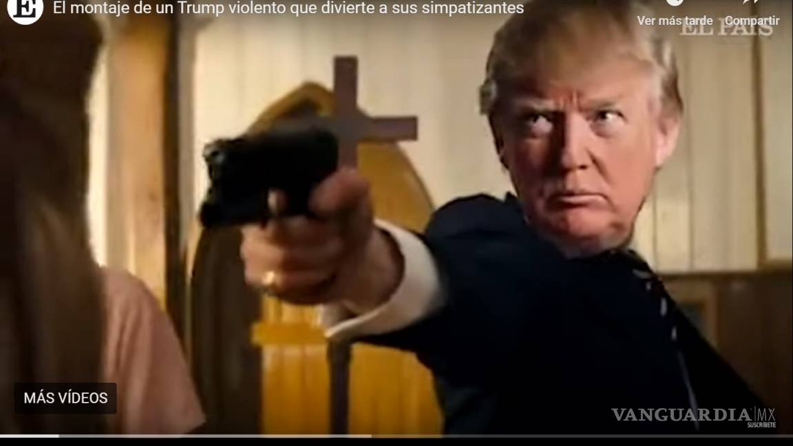 Condenan periodistas que cubren la Casa Blanca video violento que hace parodia de Trump