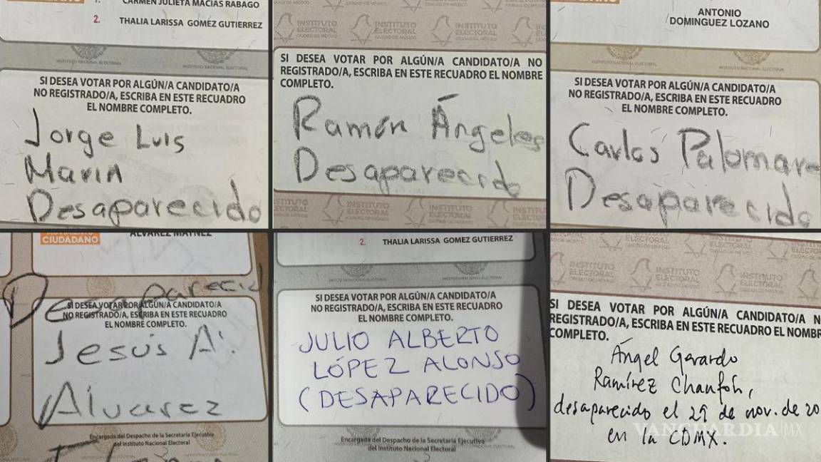$!Los queremos vivos, ‘votan’ por las personas desaparecidas en México