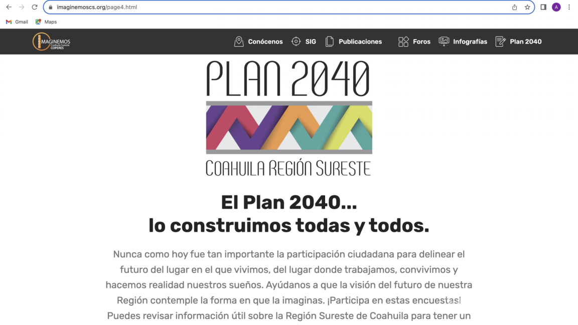 ¡Participa! Convocan a consulta ciudadana para Plan Estratégico 2040 de la Región Sureste de Coahuila